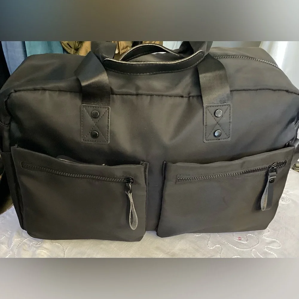 NWOT Elegant Black Soft Briefcase or Weekend Bag